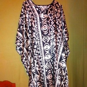 Vintage Tribal African Print Dashiki Maxi Dress